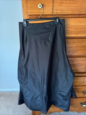 Elegant Black A-Line Skirt by